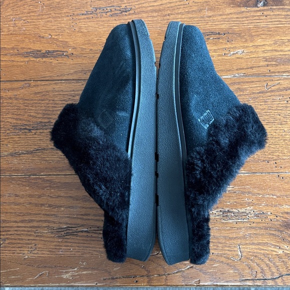 FitFlop Gen-FF Slipper Shoes Women’s Cozy Black Suede Shearling Lined Size 10 - Picture 11 of 12